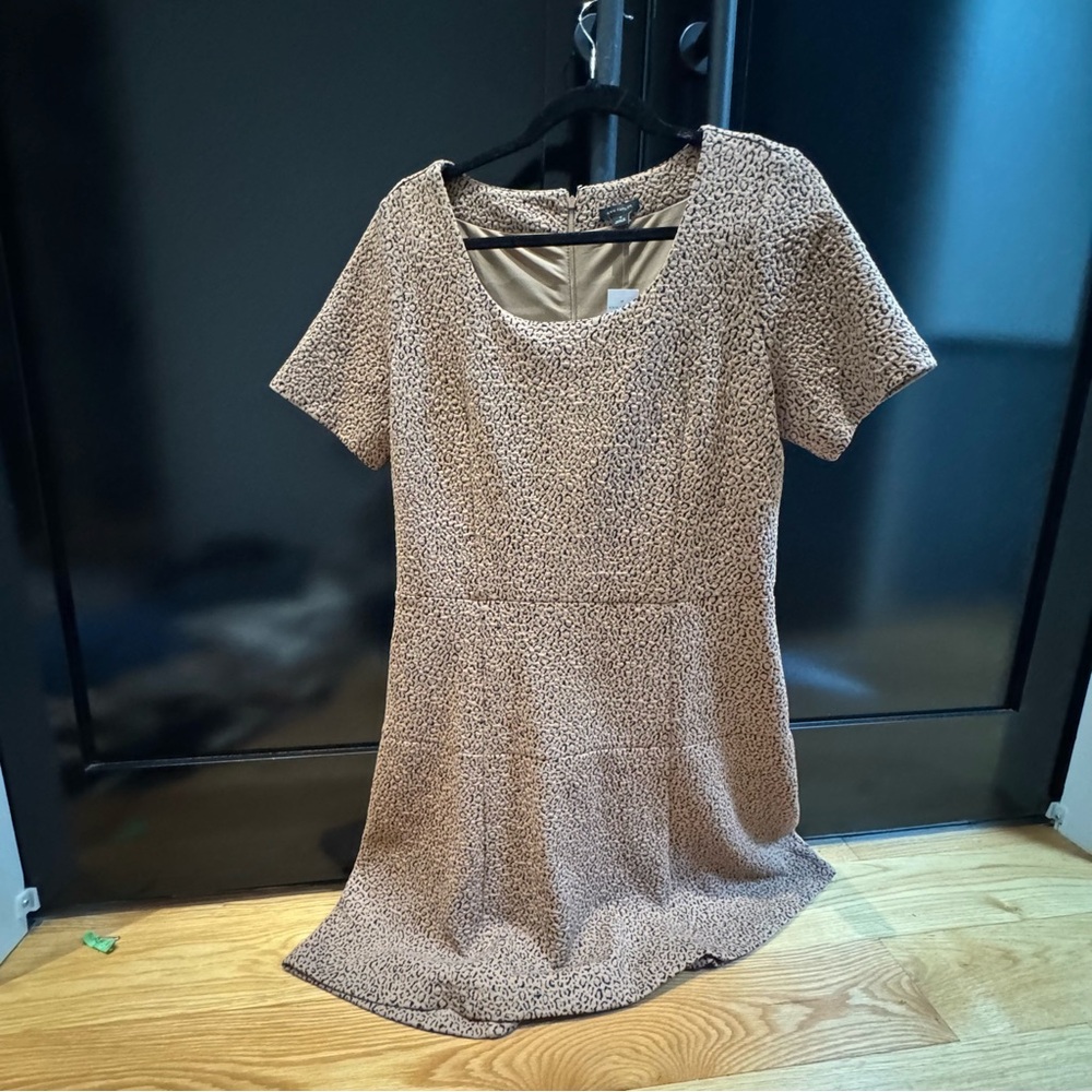 Ann Taylor Textured Animal Print Dress